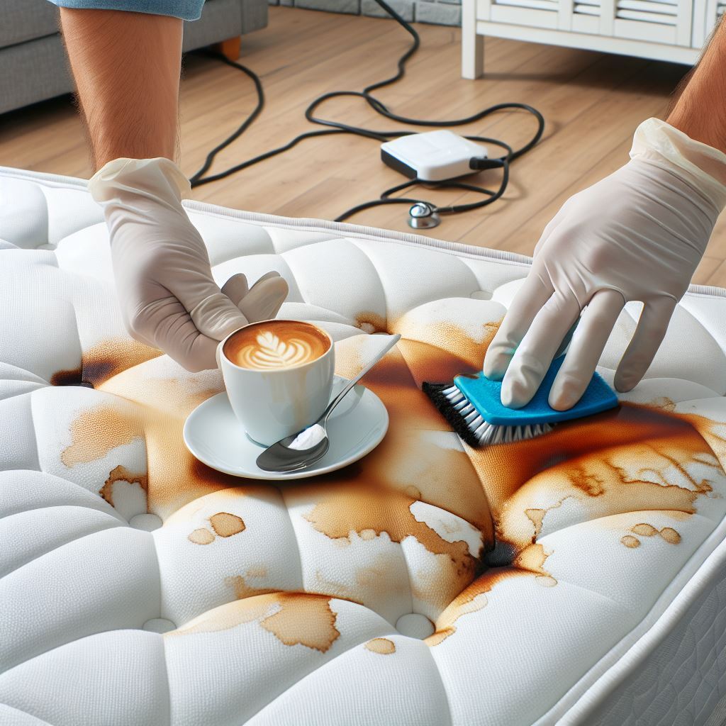 Coffee Stain Removal London from mattress and bedding