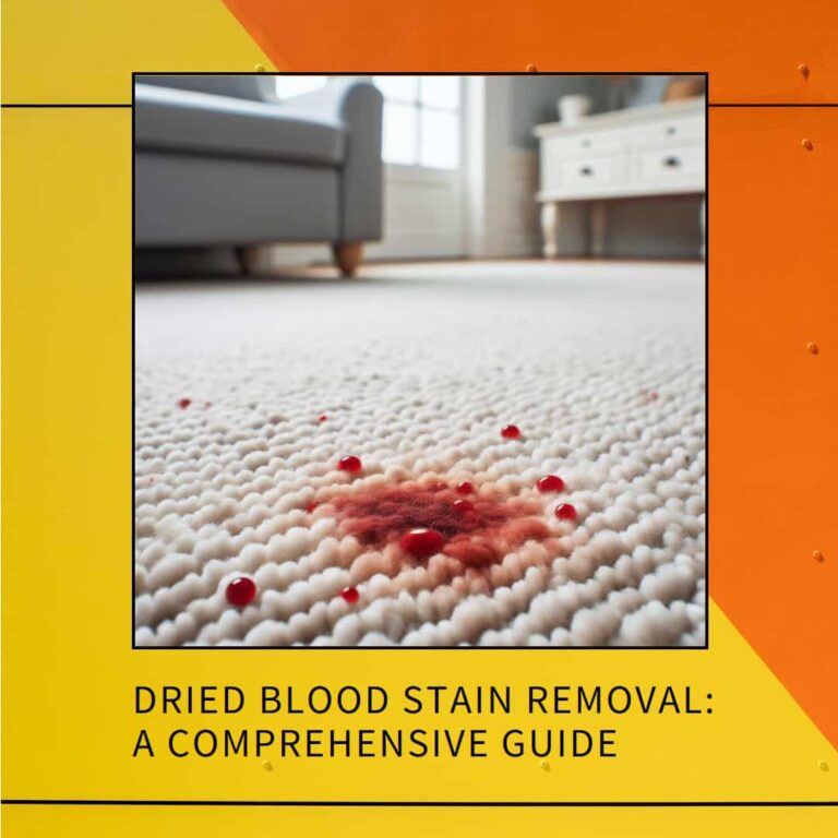 Dried Blood Stain Removal: A Comprehensive Guide to Remove Dried Stains