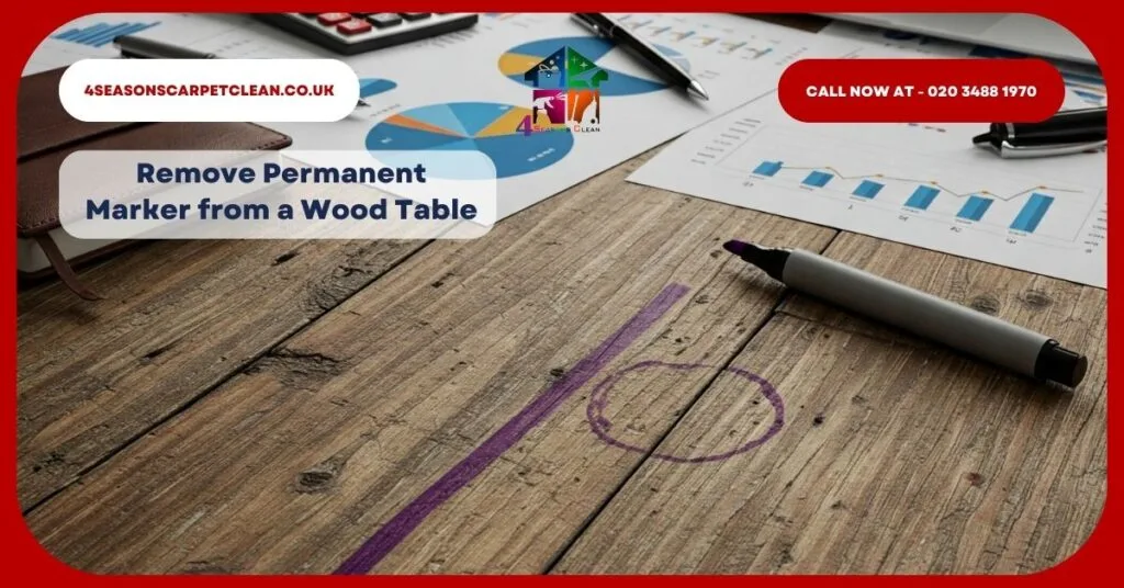 Remove Permanent Marker on a Wooden Table