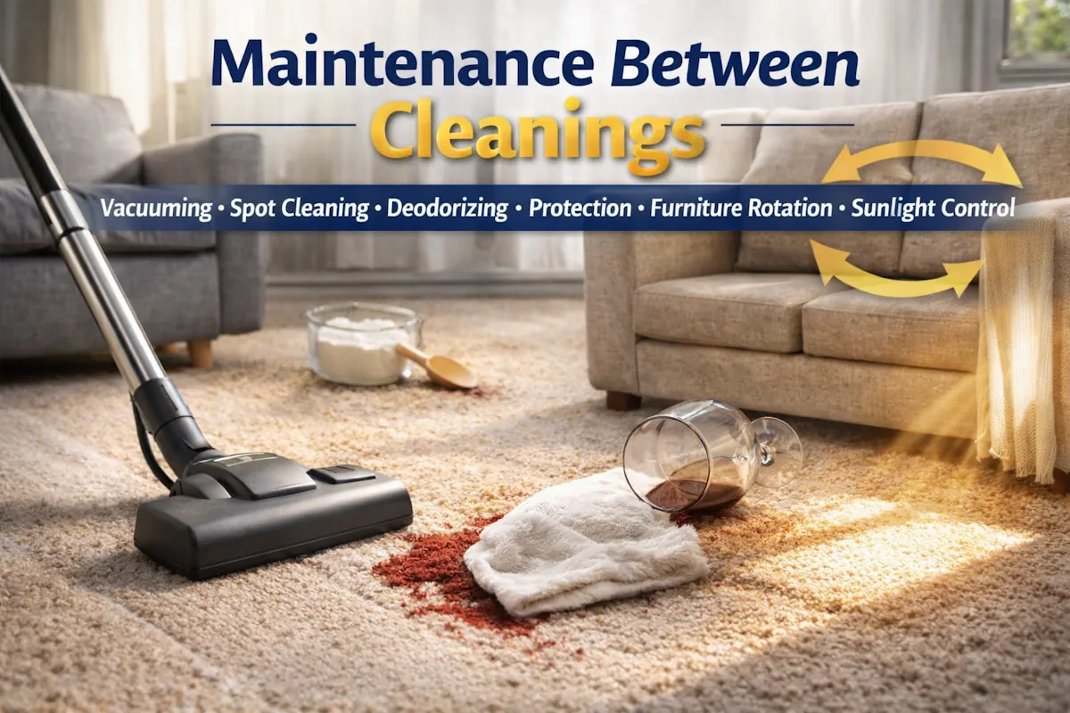 Maintenance Between Cleanings How to Keep Your Carpets Fresh, Clean, and Long-Lasting