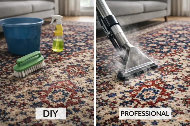 Professional vs DIY Rug Cleaning – What Actually Works