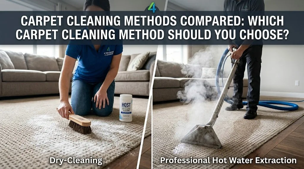 dry cleaning vs professional hot water extraction in london | 4 seasons carpet clean 